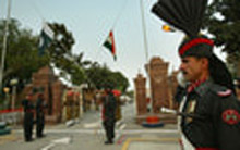 WAGAH BORDER LOWERING OF THE FLAG
